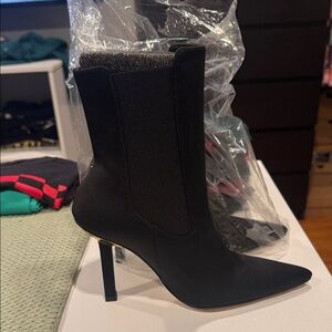 Good American Elegant Black High Heel Boots